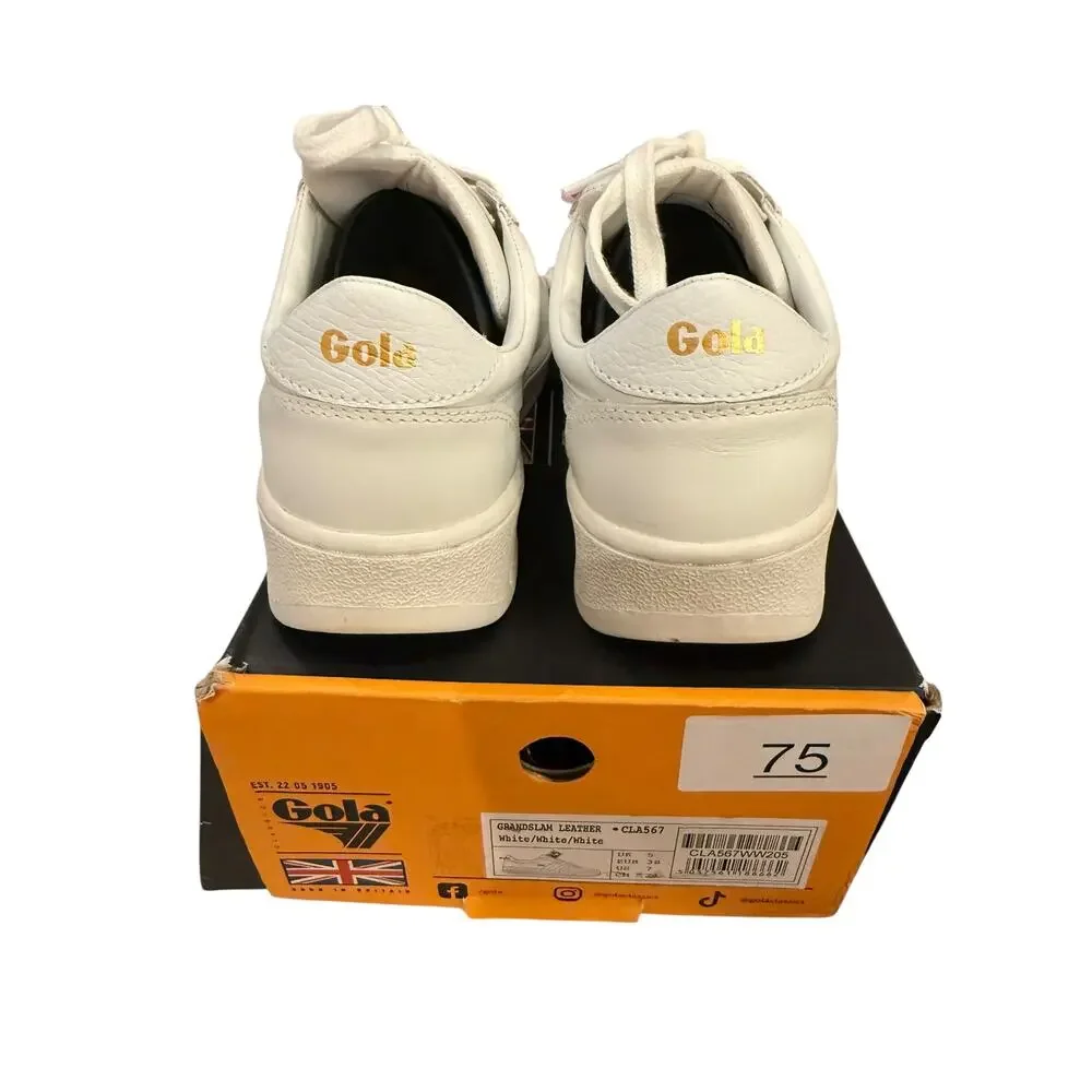 Gola Women's White Classics Grandslam Leather Sneakers Size 7